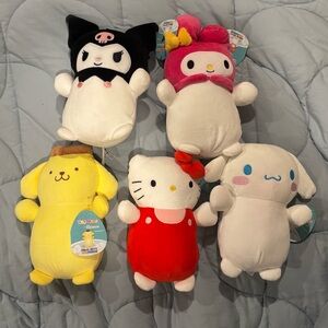 Squishmallows Hug Mees Sanrio Set of 5 Hello Kitty & Friends